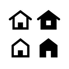 Houses icons set. Real estate. Web home icon for apps and websites. Collection home icons. House symbol. Set of Houses Icons or symbols Vector fully editable file.