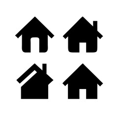 Houses icons set. Real estate. Web home icon for apps and websites. Collection home icons. House symbol. Set of Houses Icons or symbols Vector fully editable file.