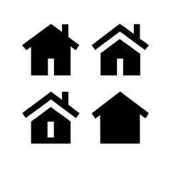 Houses icons set. Real estate. Web home icon for apps and websites. Collection home icons. House symbol. Set of Houses Icons or symbols Vector fully editable file.