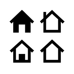Houses icons set. Real estate. Web home icon for apps and websites. Collection home icons. House symbol. Set of Houses Icons or symbols Vector fully editable file.