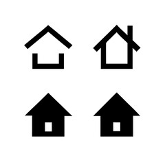 Houses icons set. Real estate. Web home icon for apps and websites. Collection home icons. House symbol. Set of Houses Icons or symbols Vector fully editable file.