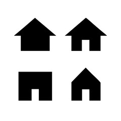Houses icons set. Real estate. Web home icon for apps and websites. Collection home icons. House symbol. Set of Houses Icons or symbols Vector fully editable file.