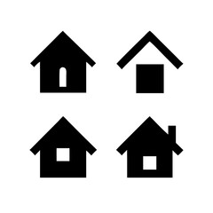 Houses icons set. Real estate. Web home icon for apps and websites. Collection home icons. House symbol. Set of Houses Icons or symbols Vector fully editable file.