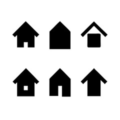 Houses icons set. Real estate. Web home icon for apps and websites. Collection home icons. House symbol. Set of Houses Icons or symbols Vector fully editable file.