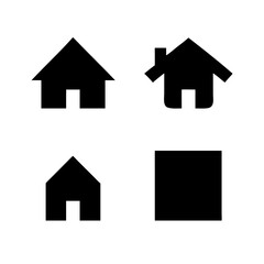 Houses icons set. Real estate. Web home icon for apps and websites. Collection home icons. House symbol. Set of Houses Icons or symbols Vector fully editable file.