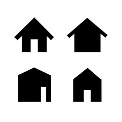 Houses icons set. Real estate. Web home icon for apps and websites. Collection home icons. House symbol. Set of Houses Icons or symbols Vector fully editable file.