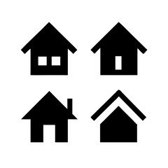 Houses icons set. Real estate. Web home icon for apps and websites. Collection home icons. House symbol. Set of Houses Icons or symbols Vector fully editable file.