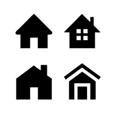 Houses icons set. Real estate. Web home icon for apps and websites. Collection home icons. House symbol. Set of Houses Icons or symbols Vector fully editable file.