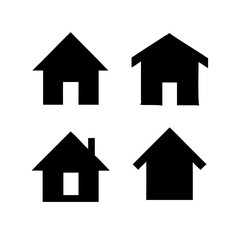 Houses icons set. Real estate. Web home icon for apps and websites. Collection home icons. House symbol. Set of Houses Icons or symbols Vector fully editable file.