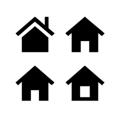 Houses icons set. Real estate. Web home icon for apps and websites. Collection home icons. House symbol. Set of Houses Icons or symbols Vector fully editable file.
