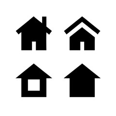 Houses icons set. Real estate. Web home icon for apps and websites. Collection home icons. House symbol. Set of Houses Icons or symbols Vector fully editable file.