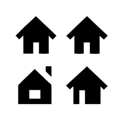 Houses icons set. Real estate. Web home icon for apps and websites. Collection home icons. House symbol. Set of Houses Icons or symbols Vector fully editable file.