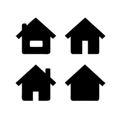 Houses icons set. Real estate. Web home icon for apps and websites. Collection home icons. House symbol. Set of Houses Icons or symbols Vector fully editable file.