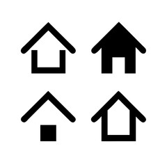 Houses icons set. Real estate. Web home icon for apps and websites. Collection home icons. House symbol. Set of Houses Icons or symbols Vector fully editable file.