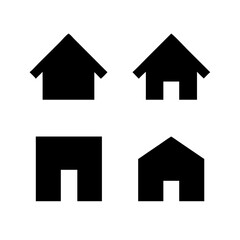 Houses icons set. Real estate. Web home icon for apps and websites. Collection home icons. House symbol. Set of Houses Icons or symbols Vector fully editable file.