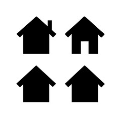 Houses icons set. Real estate. Web home icon for apps and websites. Collection home icons. House symbol. Set of Houses Icons or symbols Vector fully editable file.