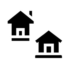 Simple house symbol. Smart home icon collection. Main page pictogram in filled, thin line, outline editable Stroke. House, Technology, Wireless. Professional vector icon. 

