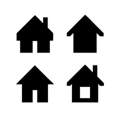 Simple house symbol. Smart home icon collection. Main page pictogram in filled, thin line, outline editable Stroke. House, Technology, Wireless. Professional vector icon. 

