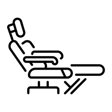 black line art dental chair clip art preview