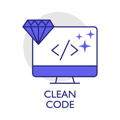 Clean Code – Diamond Representing High-Quality Software Development