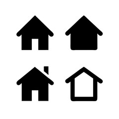 Simple house symbol. Smart home icon collection. Main page pictogram in filled, thin line, outline editable Stroke. House, Technology, Wireless. Professional vector icon. 

