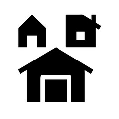 Simple house symbol. Smart home icon collection. Main page pictogram in filled, thin line, outline editable Stroke. House, Technology, Wireless. Professional vector icon. 

