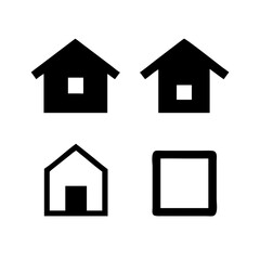 Simple house symbol. Smart home icon collection. Main page pictogram in filled, thin line, outline editable Stroke. House, Technology, Wireless. Professional vector icon. 

