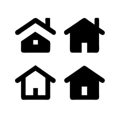 Simple house symbol. Smart home icon collection. Main page pictogram in filled, thin line, outline editable Stroke. House, Technology, Wireless. Professional vector icon. 
