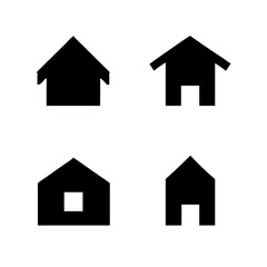 Simple house symbol. Smart home icon collection. Main page pictogram in filled, thin line, outline editable Stroke. House, Technology, Wireless. Professional vector icon. 
