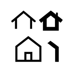 Simple house symbol. Smart home icon collection. Main page pictogram in filled, thin line, outline editable Stroke. House, Technology, Wireless. Professional vector icon. 
