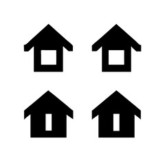 Simple house symbol. Smart home icon collection. Main page pictogram in filled, thin line, outline editable Stroke. House, Technology, Wireless. Professional vector icon. 

