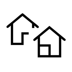Simple house symbol. Smart home icon collection. Main page pictogram in filled, thin line, outline editable Stroke. House, Technology, Wireless. Professional vector icon. 
