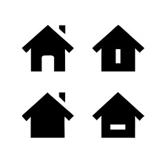 Title: Web home icon for apps and websites. Collection home icons. House symbol.House icon set. Home vector illustration sign. Hotel symbol.

