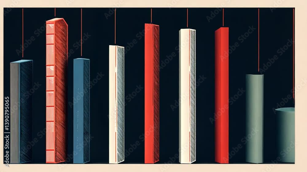 Poster statistical analysis of bar chart data visualizations for comparison generative ai