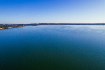 Zbiornik Dziećkowice, zwany też Zbiornikiem Imielińskim, to sztuczny zbiornik wodny położony w województwie śląskim. Jest to jedno z najważniejszych źródeł wody pitnej. Panorama z lotu ptaka wiosną.