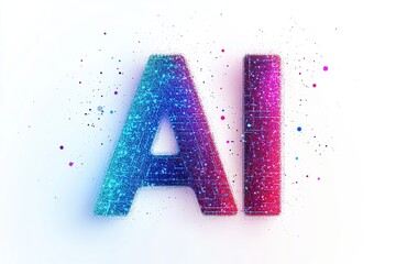 AI text glowing within a futuristic digital circuit interface · Ideal for artificial intelligence visuals, tech branding, innovation concepts, machine learning and digital transformation content