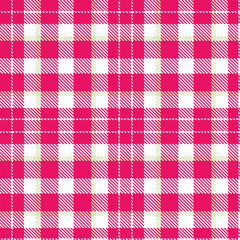 Dusty cerise Seamless Tartan with Pale white accents Fabric Design