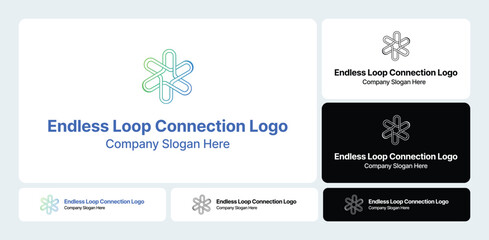 Endless Loop Connection Logo: Infinite and Continuous Design