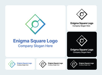 Enigma Square Logo: Mysterious and Intriguing Design