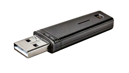 USB flash memory isolated on transparent background 