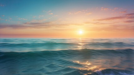 Obraz premium Close-up of a sandy shore with gentle waves lapping