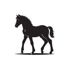 A vector illustration of a horse, perfect for animal-themed designs, nature projects, and creative work. Ideal for educational materials and artistic projects showcasing this majestic creature.