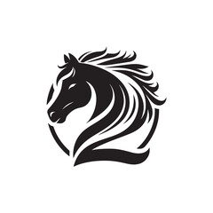 Fototapeta premium A vector illustration of a horse, perfect for animal-themed designs, nature projects, and creative work. Ideal for educational materials and artistic projects showcasing this majestic creature.