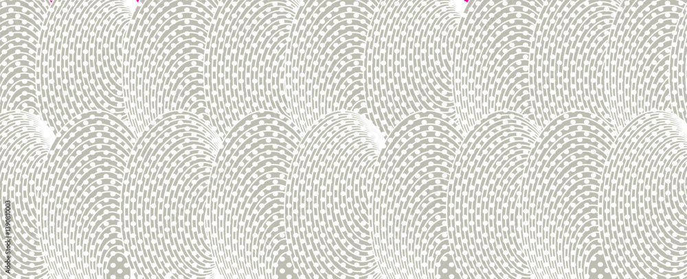 Poster fish scale pattern line art, tile pattern line, mermaid tail pattern grid for decoration. vector