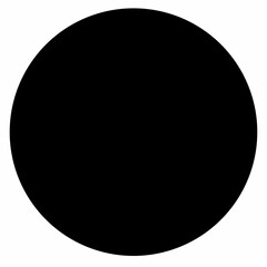 black and white round button