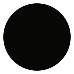 black and white round button