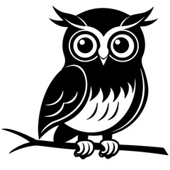 owl sitting on branch