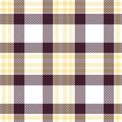 Classic white Tartan patterns fabric texture. Contemporary Rustic light tan Seamless Tartan