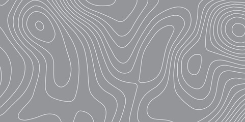 Abstract Contour Map Illustration with Gentle White Wave Lines: A Topographic-Inspired Vector Design Evoking Elevation, Depth, and Natural Terrain Forms