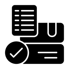 Order Confirmation Solid Solid Icon